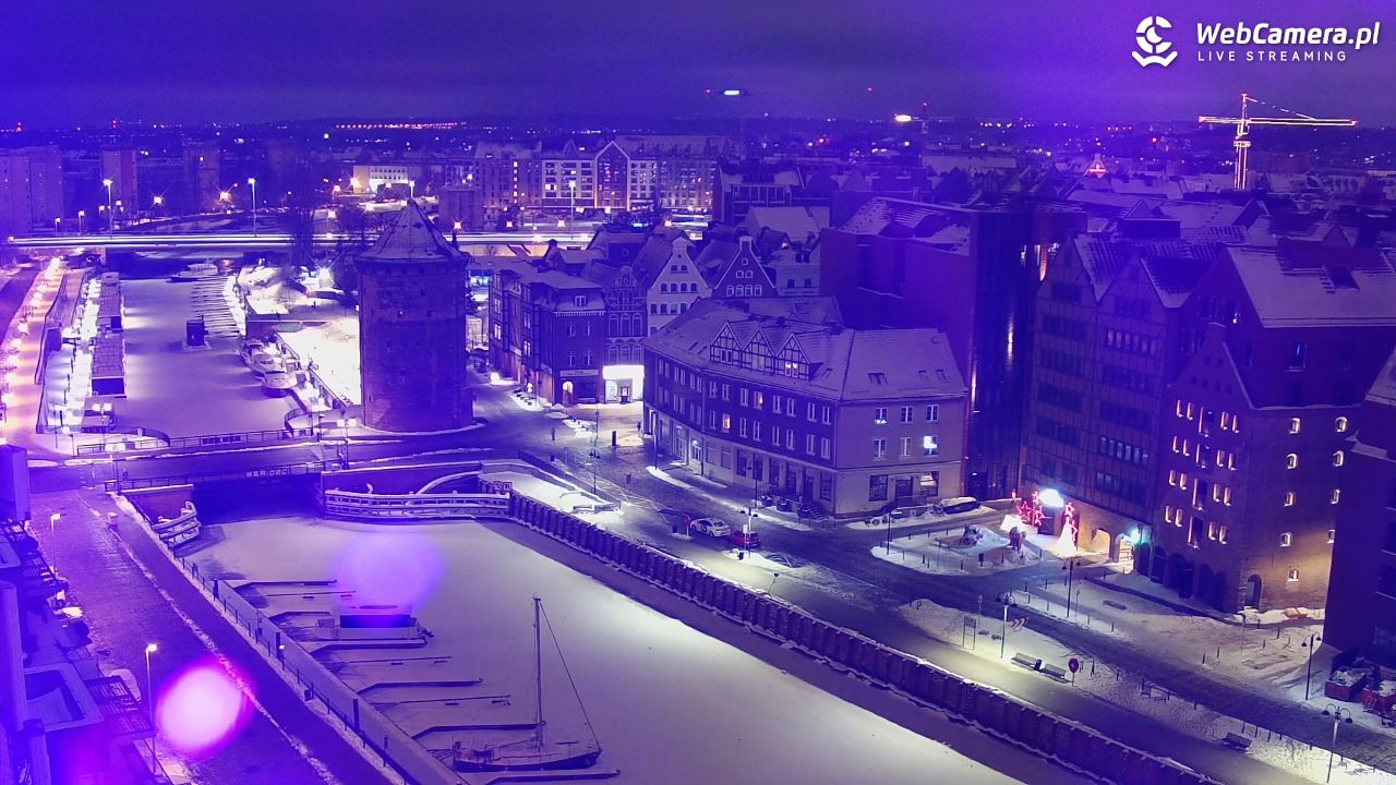 GDAŃSK - widok na Stare Miasto - 09 luty 2026, 00:20