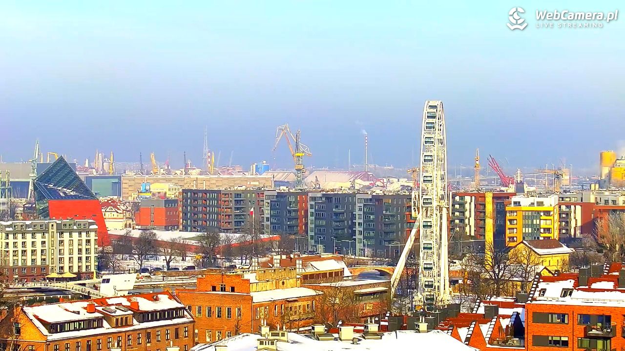 GDAŃSK - widok na Stare Miasto - 18 styczeń 2026, 12:09