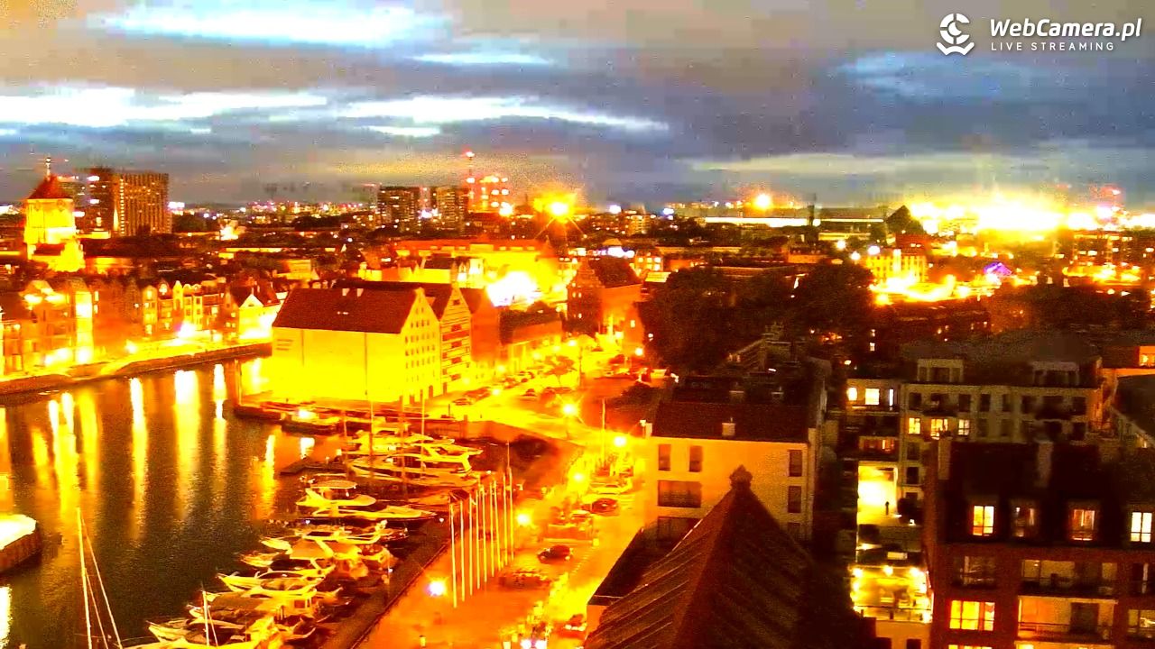 GDAŃSK - widok na Stare Miasto - 15 wresień 2025, 19:52