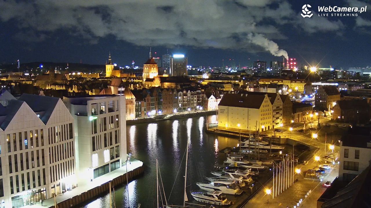 GDAŃSK - widok na Stare Miasto - 28 kwiecień 2026, 23:02
