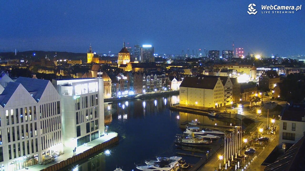 GDAŃSK - widok na Stare Miasto - 19 lipiec 2026, 22:04
