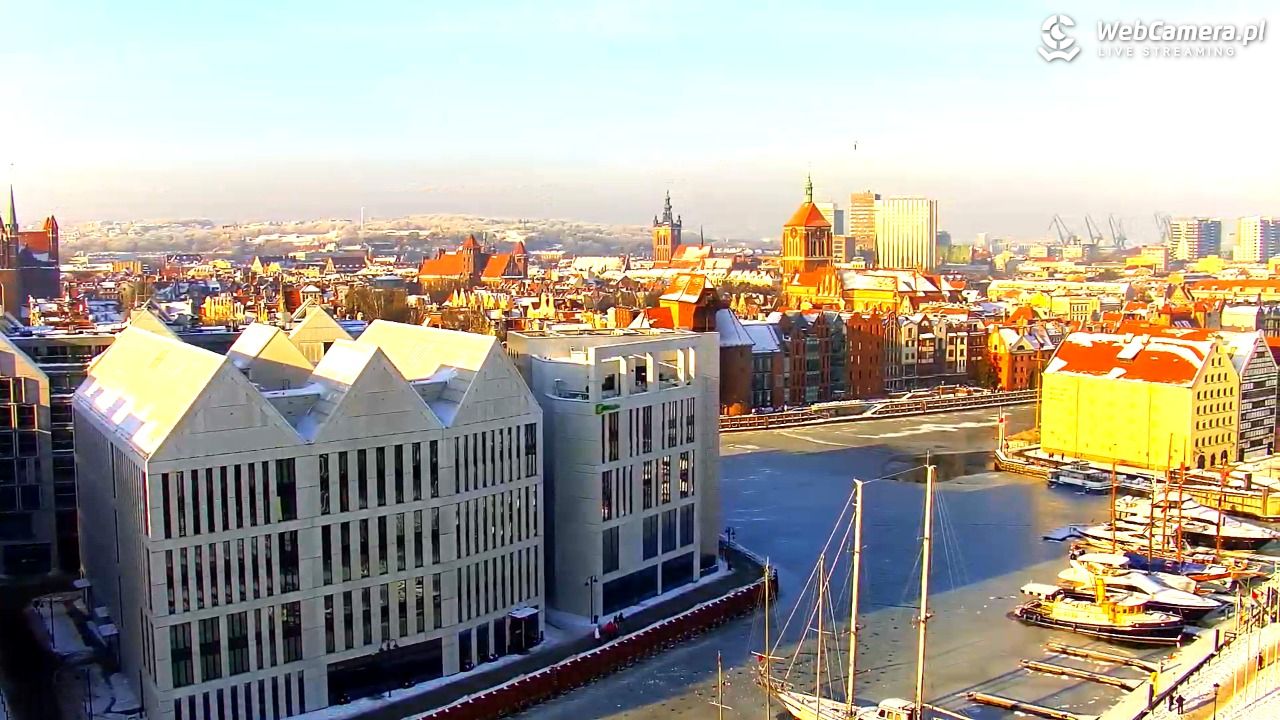 GDAŃSK - widok na Stare Miasto - 18 styczeń 2026, 12:08