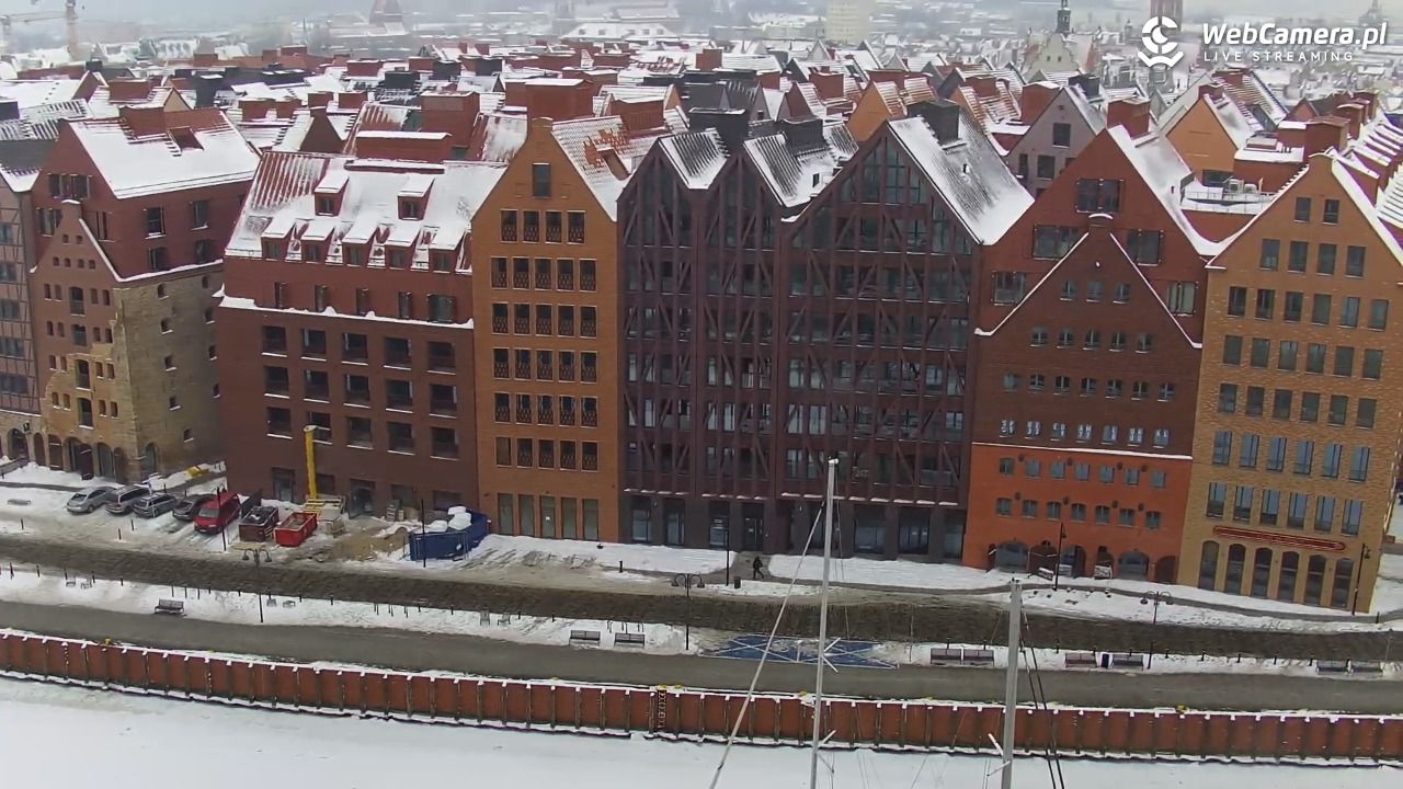 GDAŃSK - widok na Stare Miasto - 10 luty 2026, 09:36