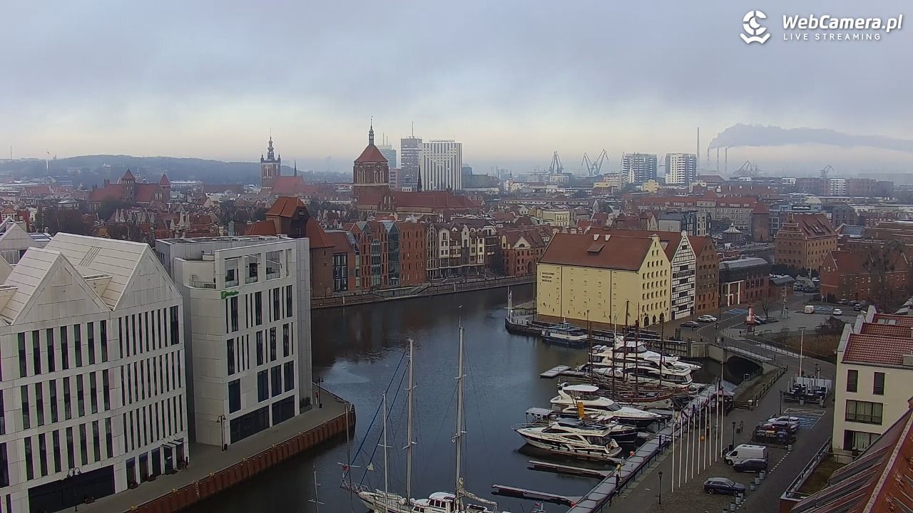 GDAŃSK - widok na Stare Miasto - 23 listopad 2025, 09:05