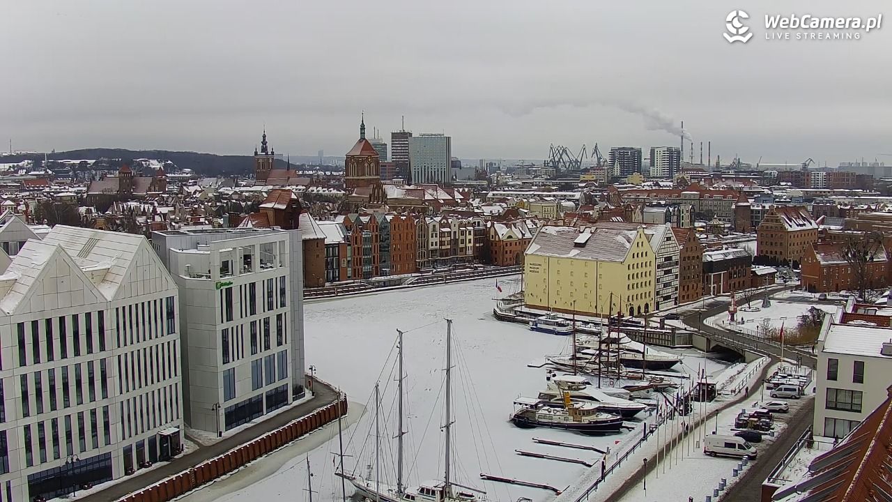 GDAŃSK - widok na Stare Miasto - 29 styczeń 2026, 11:23