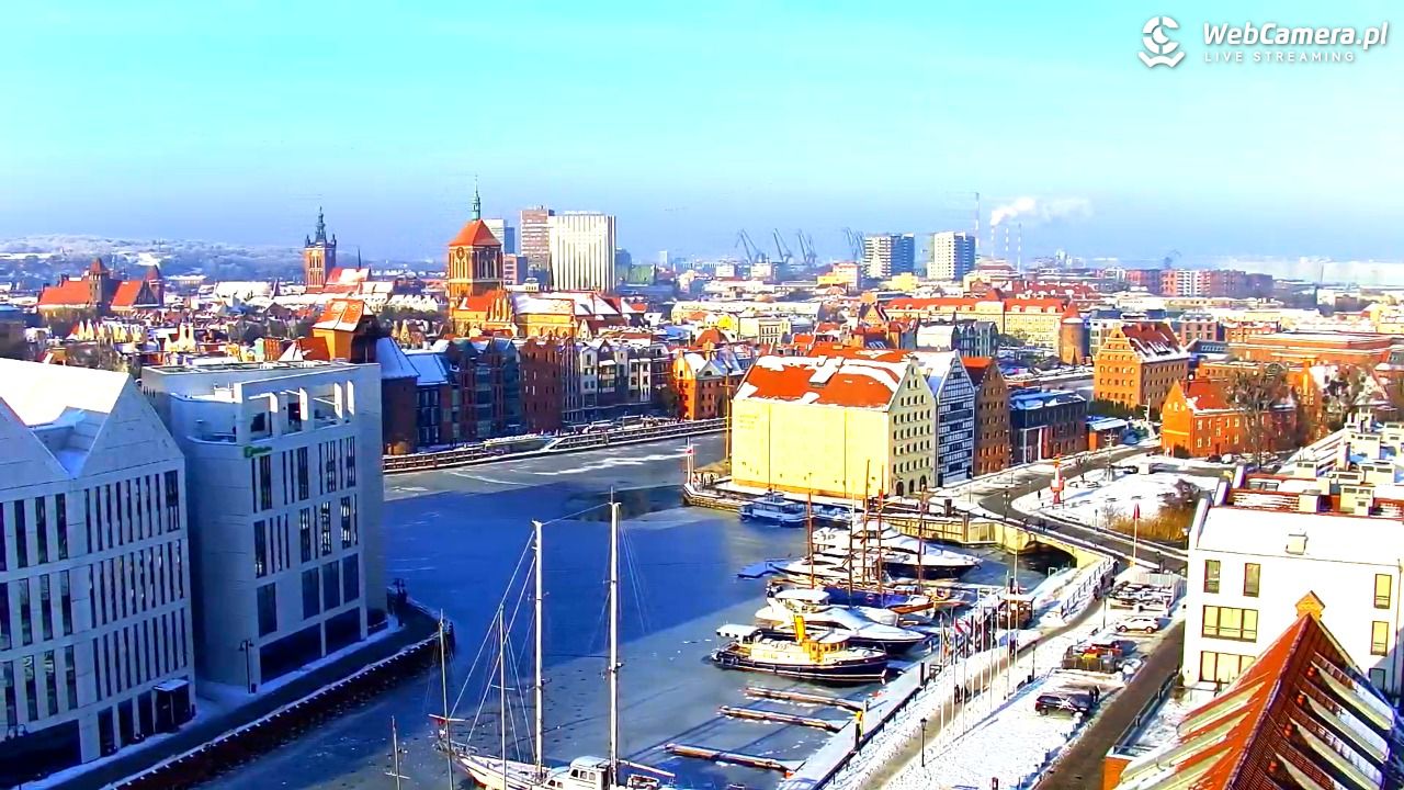 GDAŃSK - widok na Stare Miasto - 18 styczeń 2026, 12:10