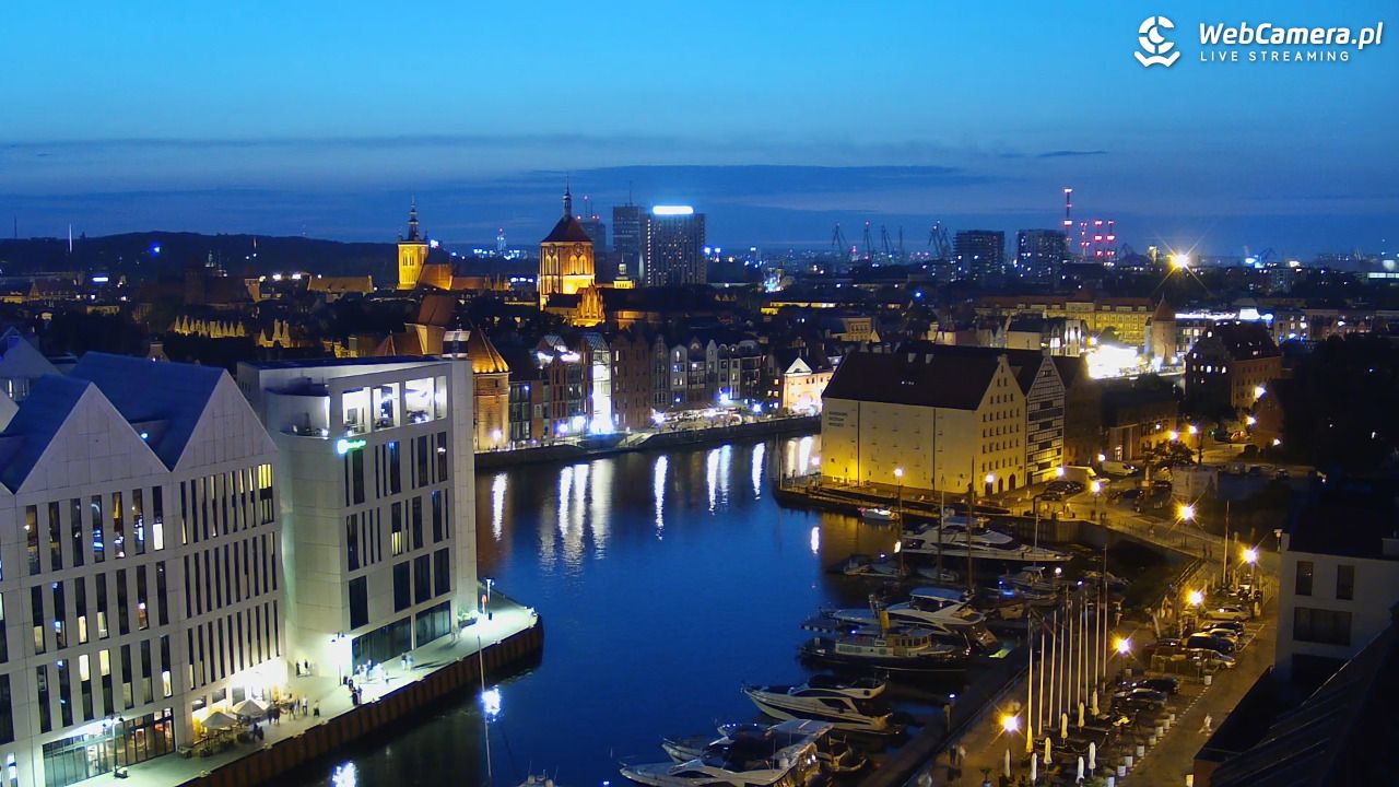 GDAŃSK - widok na Stare Miasto - 04 sierpień 2026, 21:42