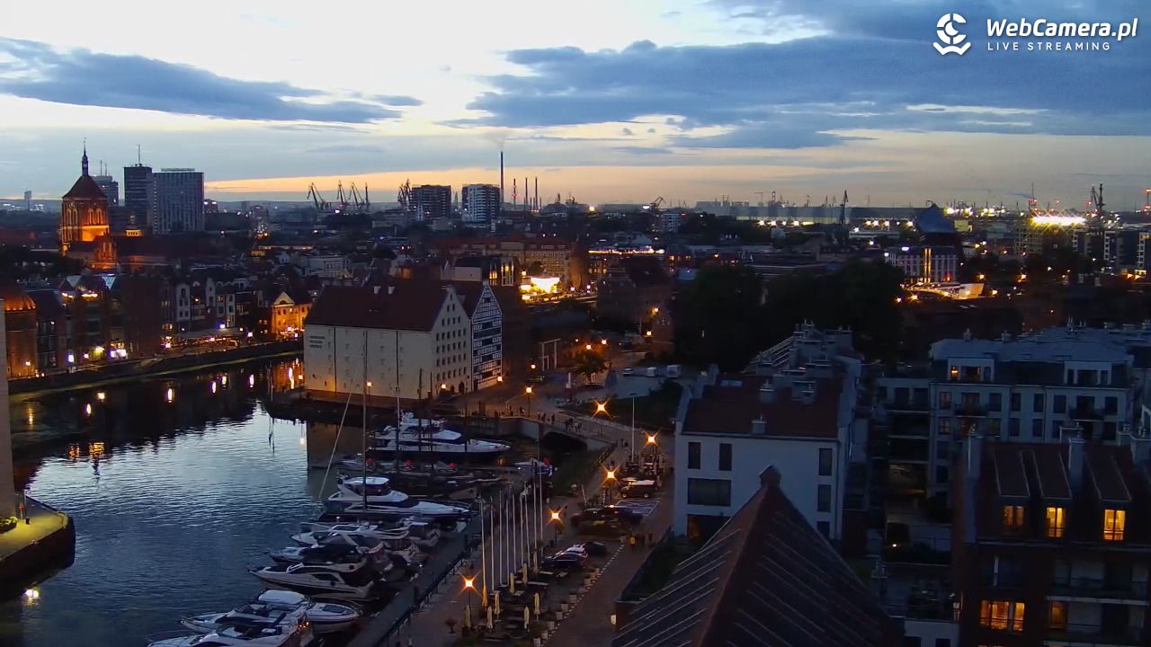 GDAŃSK - widok na Stare Miasto - 31 sierpień 2026, 20:05