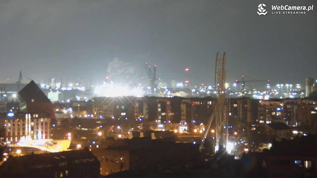 GDAŃSK - widok na Stare Miasto - 11 listopad 2025, 19:36