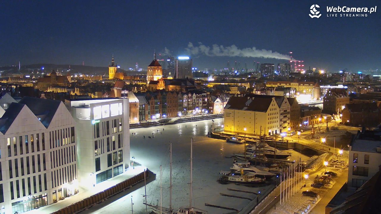 GDAŃSK - widok na Stare Miasto - 02 luty 2026, 21:19