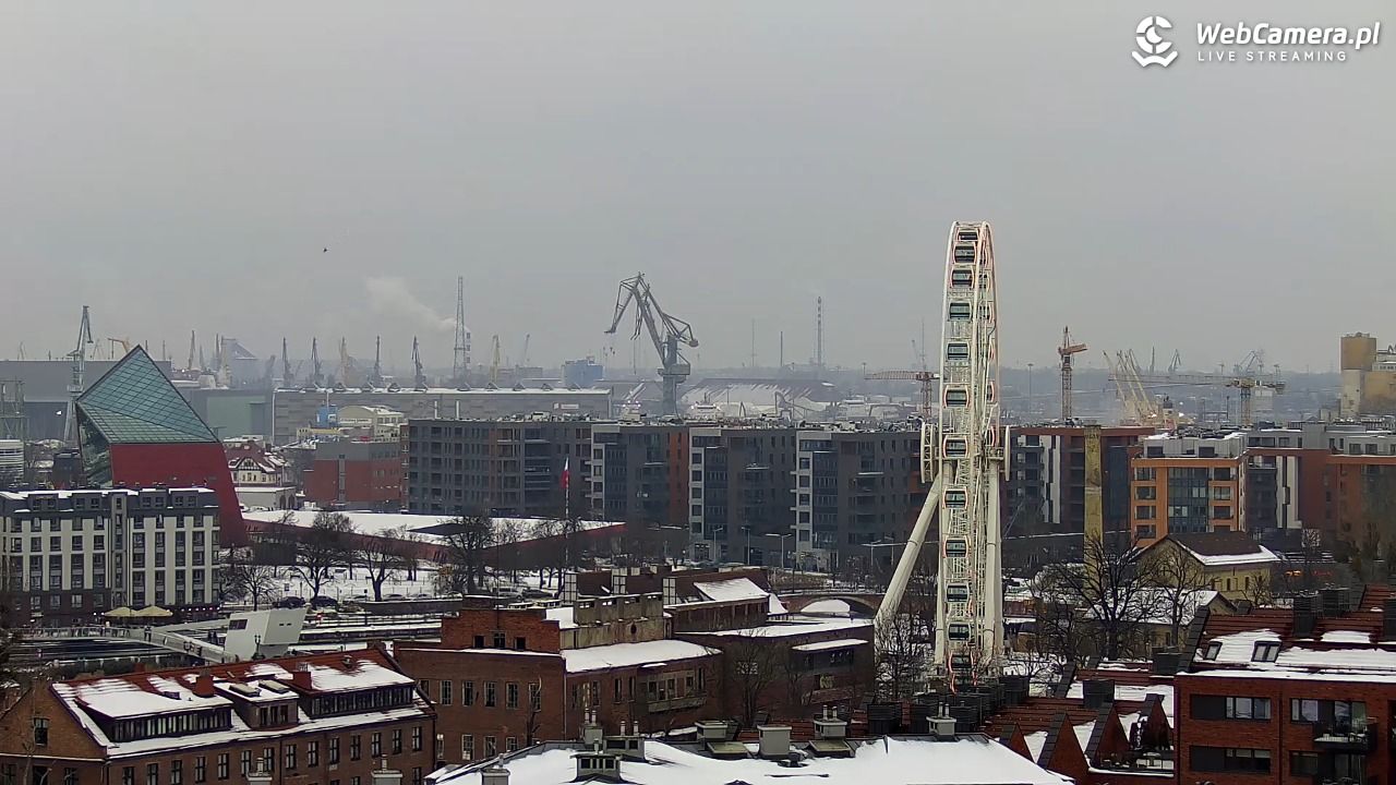 GDAŃSK - widok na Stare Miasto - 07 luty 2026, 15:33