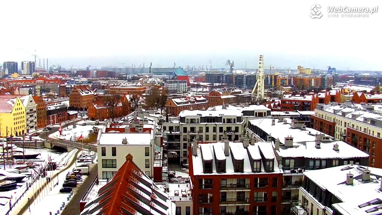 GDAŃSK - widok na Stare Miasto - 30 styczeń 2026, 11:17
