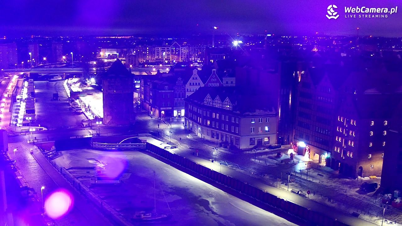 GDAŃSK - widok na Stare Miasto - 23 luty 2026, 23:27