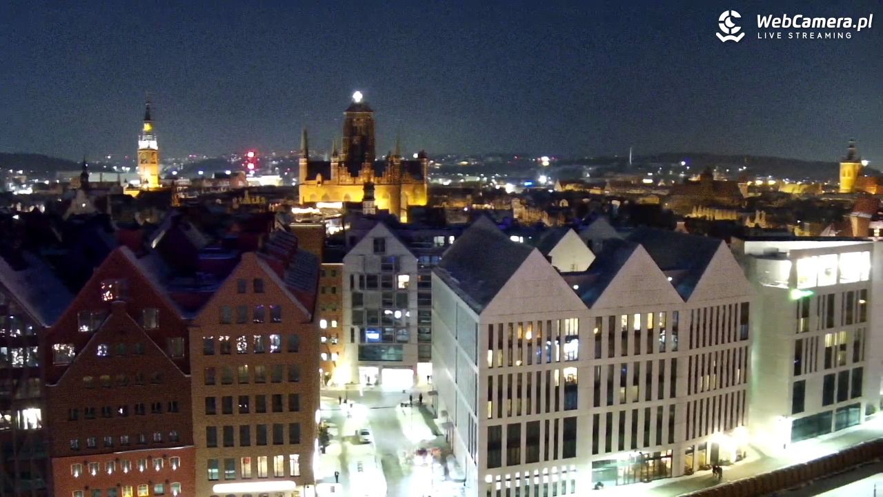 GDAŃSK - widok na Stare Miasto - 30 styczeń 2026, 19:05