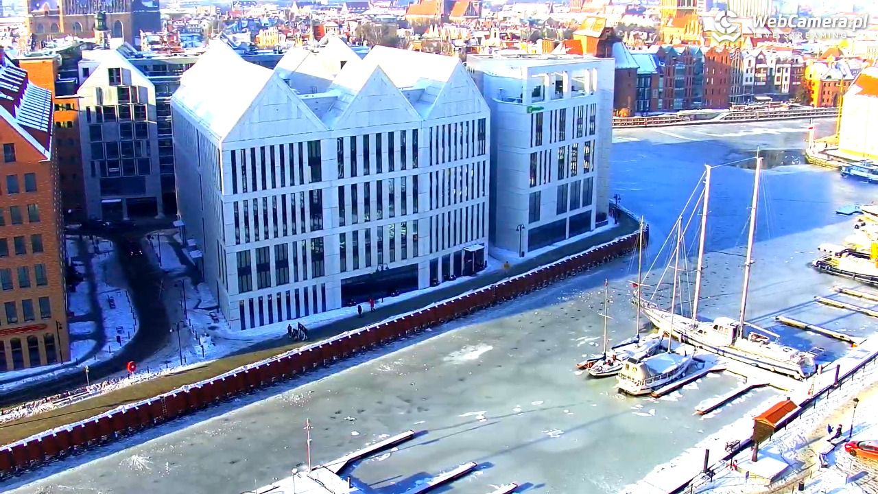 GDAŃSK - widok na Stare Miasto - 18 styczeń 2026, 12:03