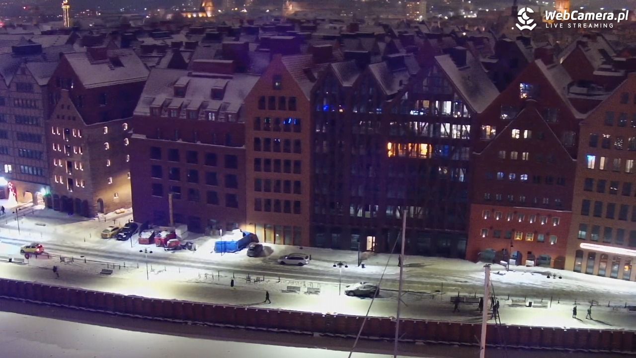 GDAŃSK - widok na Stare Miasto - 07 luty 2026, 20:49