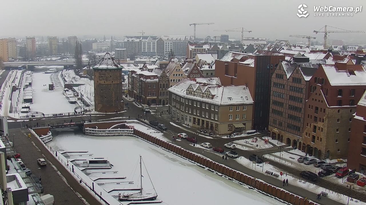 GDAŃSK - widok na Stare Miasto - 10 luty 2026, 10:58