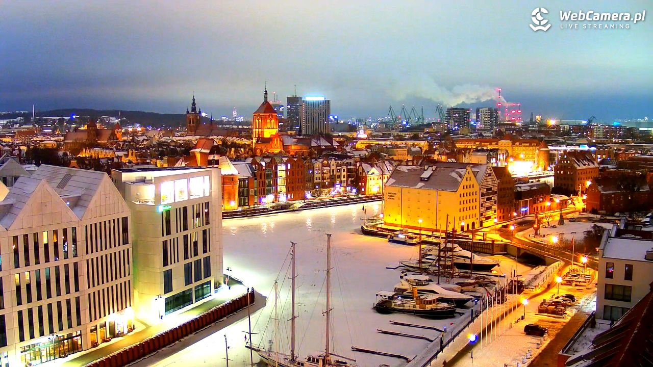 GDAŃSK - widok na Stare Miasto - 29 styczeń 2026, 17:00