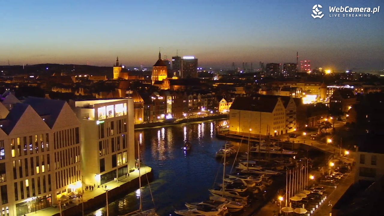 GDAŃSK - widok na Stare Miasto - 27 sierpień 2026, 20:45
