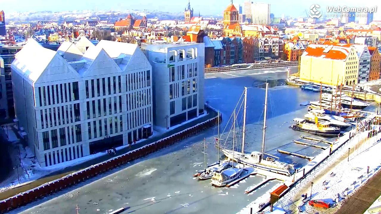 GDAŃSK - widok na Stare Miasto - 18 styczeń 2026, 12:03