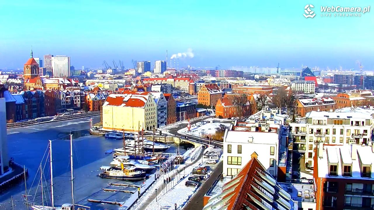 GDAŃSK - widok na Stare Miasto - 18 styczeń 2026, 12:02