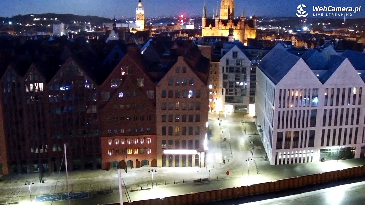 GDAŃSK - widok na Stare Miasto - 04 marzec 2026, 05:37