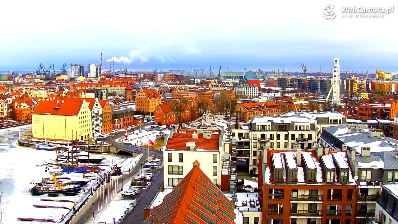 GDAŃSK - widok na Stare Miasto - 23 luty 2026, 09:38