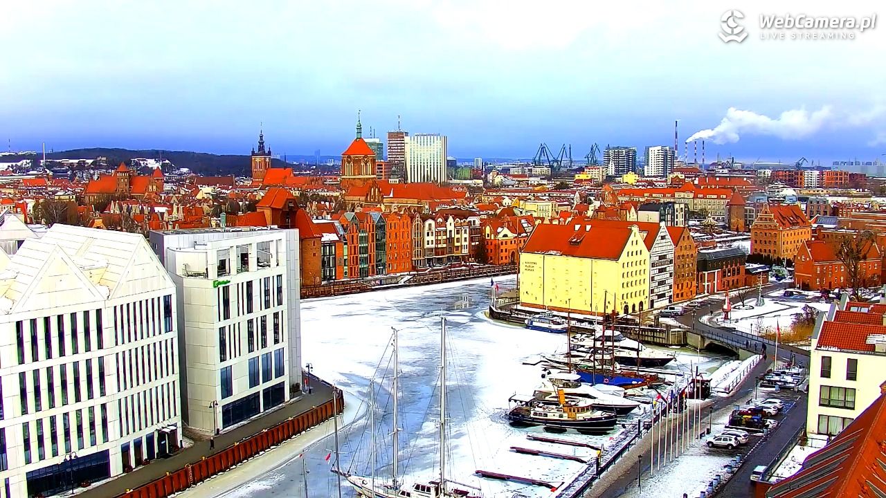 GDAŃSK - widok na Stare Miasto - 23 luty 2026, 09:37