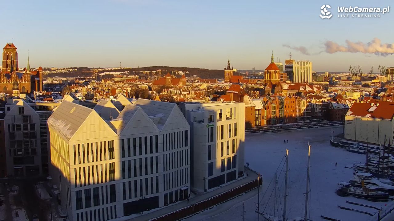 GDAŃSK - widok na Stare Miasto - 03 luty 2026, 08:09