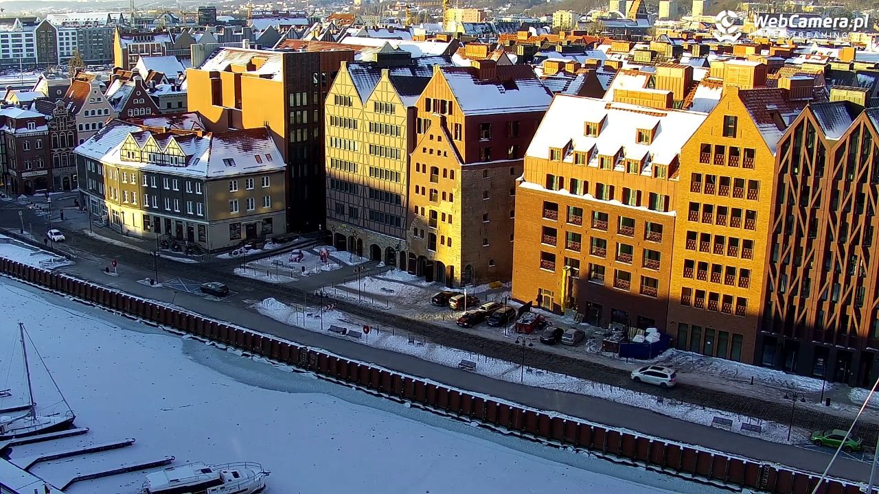 GDAŃSK - widok na Stare Miasto - 31 styczeń 2026, 08:35