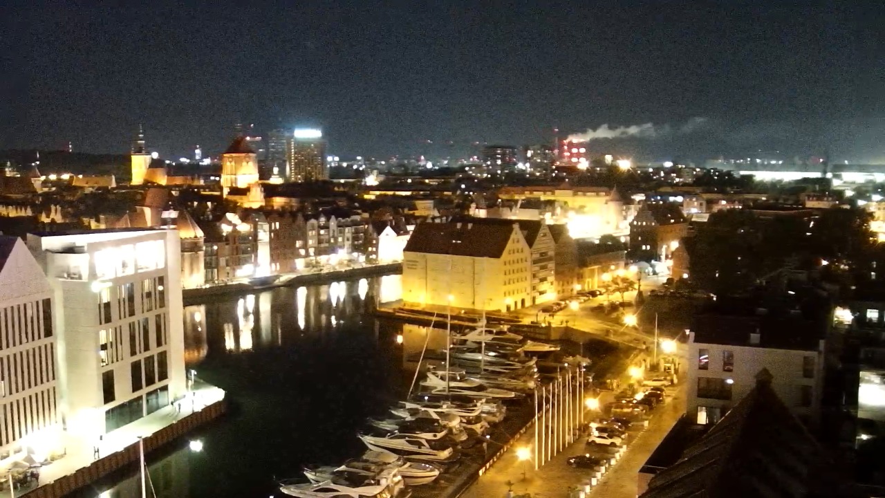 GDAŃSK - widok na Stare Miasto - 10 październik 2026, 19:32