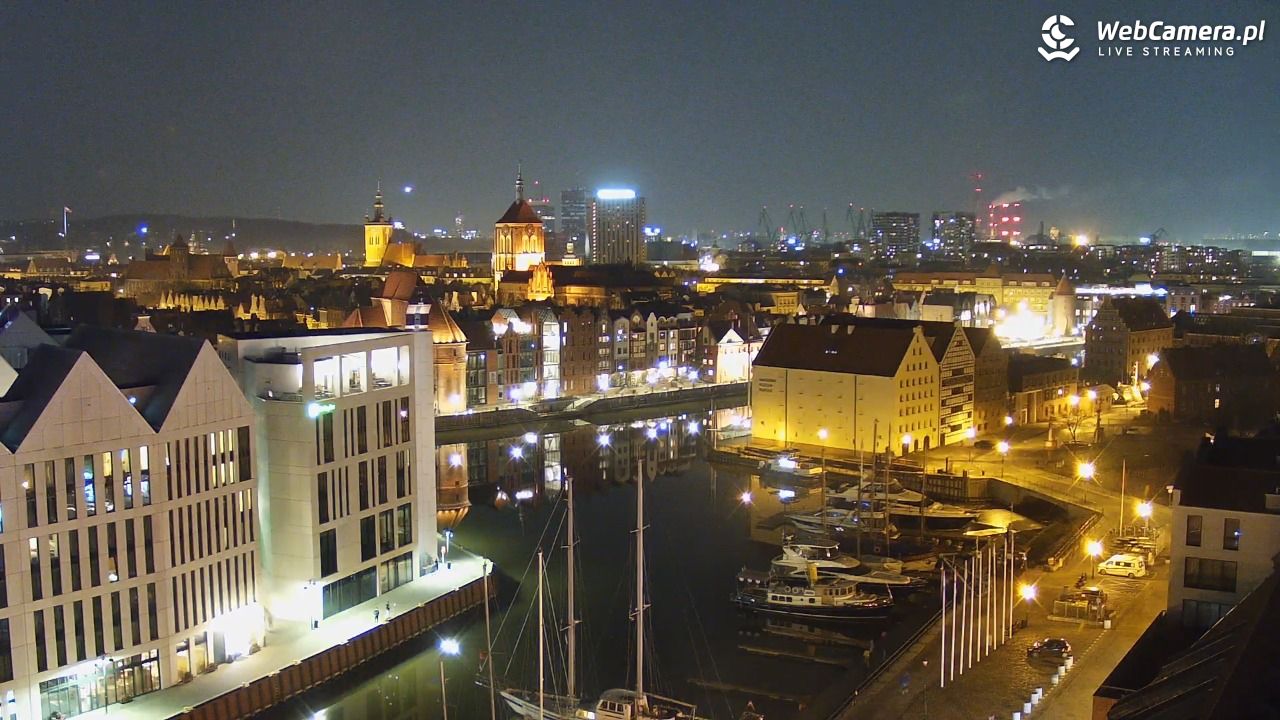 GDAŃSK - widok na Stare Miasto - 10 marzec 2026, 19:08