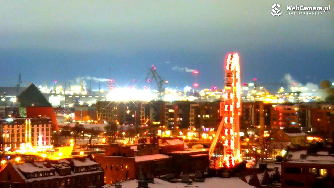 GDAŃSK - widok na Stare Miasto - 29 styczeń 2026, 17:05