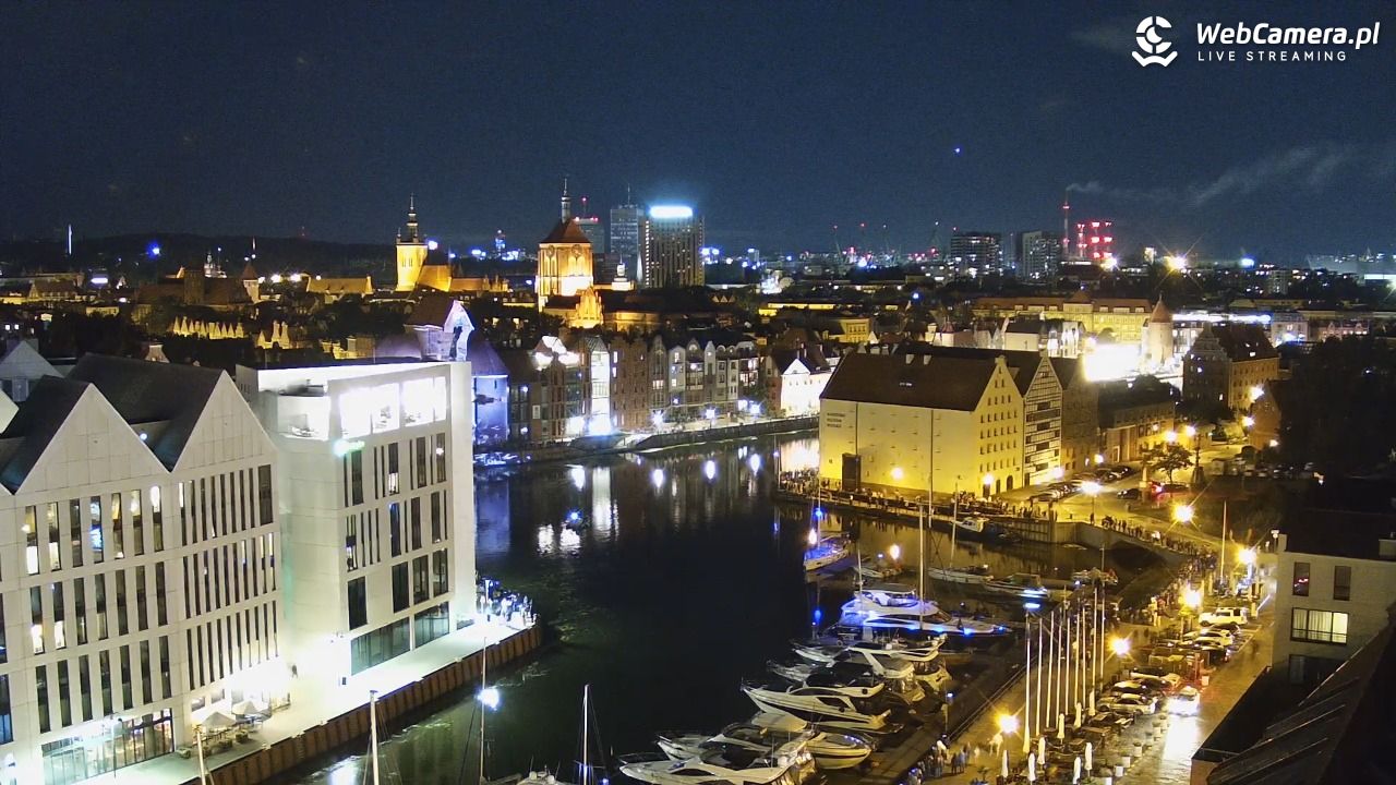 GDAŃSK - widok na Stare Miasto - 23 sierpień 2026, 21:59