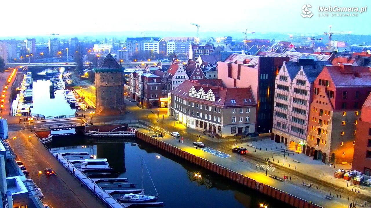 GDAŃSK - widok na Stare Miasto - 23 listopad 2025, 07:06