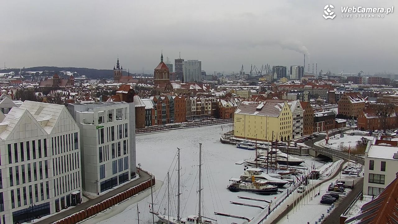 GDAŃSK - widok na Stare Miasto - 30 styczeń 2026, 09:56