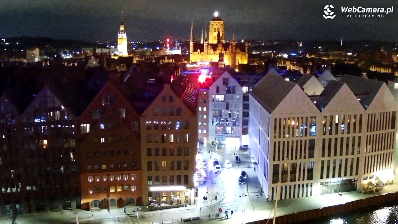 GDAŃSK - widok na Stare Miasto - 11 lipiec 2026, 23:54