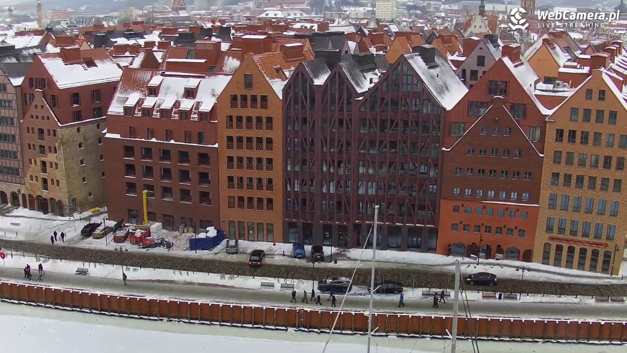 GDAŃSK - widok na Stare Miasto - 07 luty 2026, 14:30