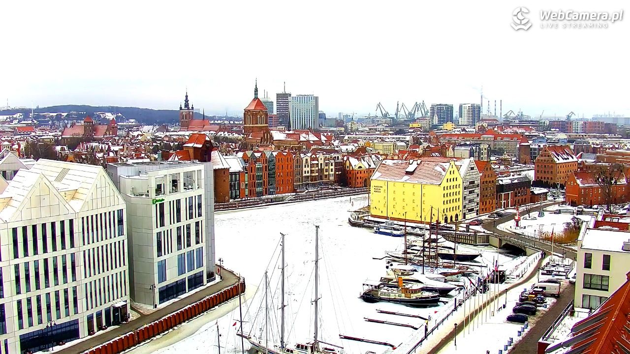 GDAŃSK - widok na Stare Miasto - 30 styczeń 2026, 11:16