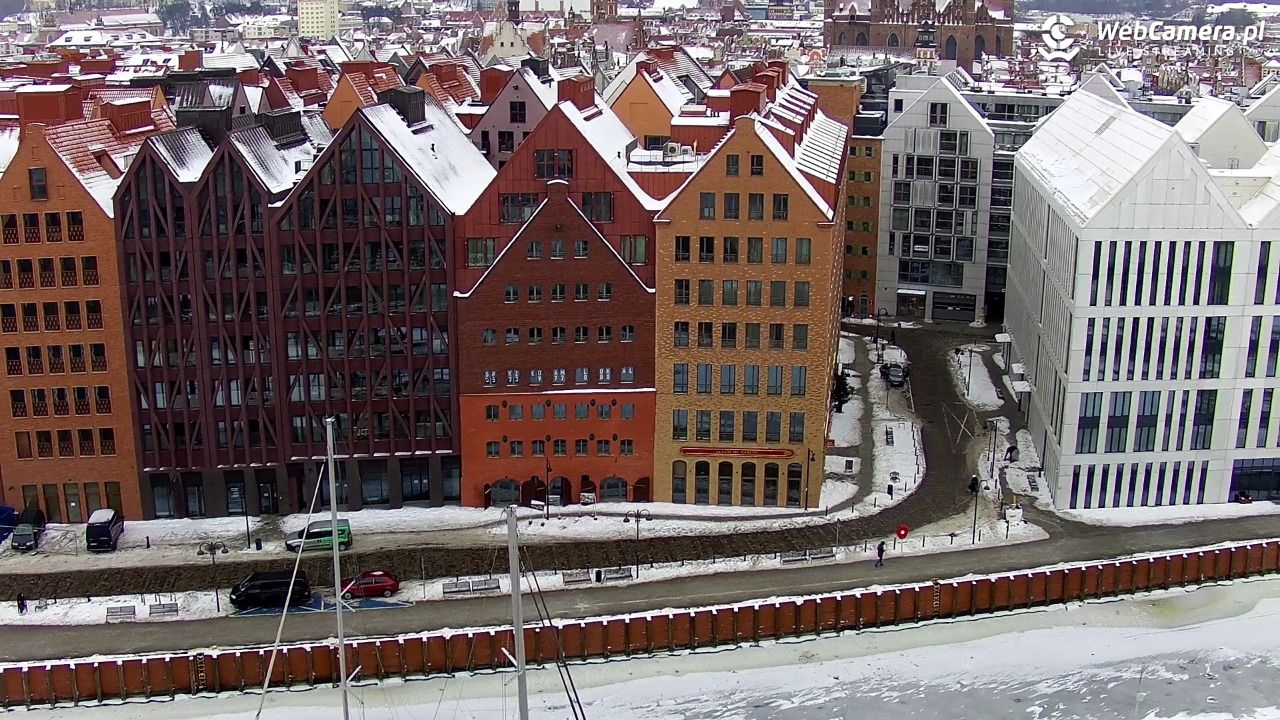 GDAŃSK - widok na Stare Miasto - 29 styczeń 2026, 12:30