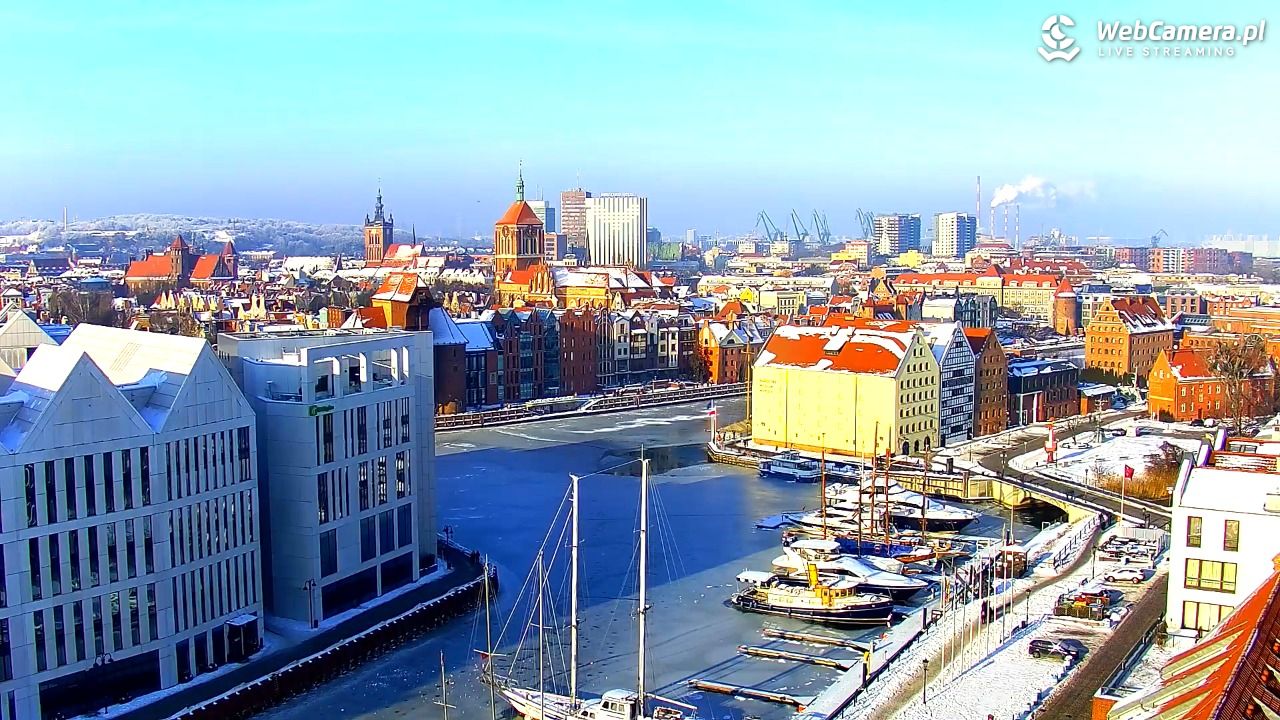 GDAŃSK - widok na Stare Miasto - 18 styczeń 2026, 12:10