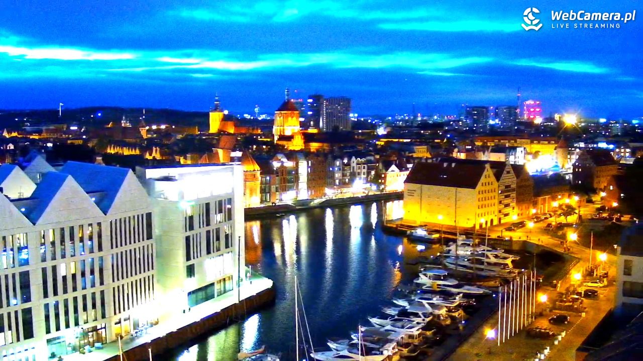 GDAŃSK - widok na Stare Miasto - 15 wresień 2025, 19:51