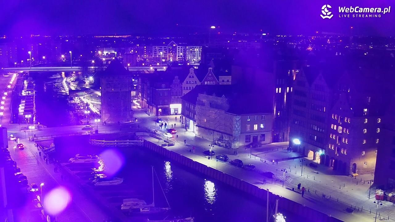GDAŃSK - widok na Stare Miasto - 25 kwiecień 2026, 21:15