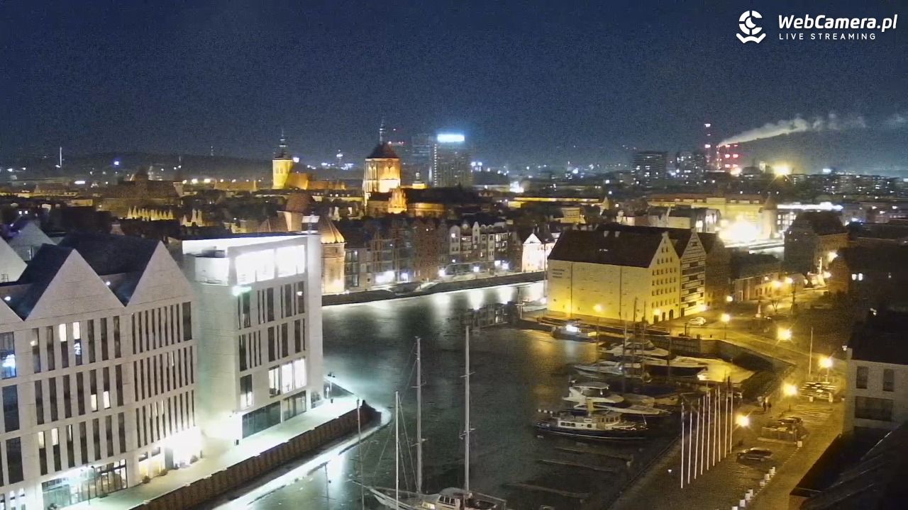 GDAŃSK - widok na Stare Miasto - 05 marzec 2026, 21:57