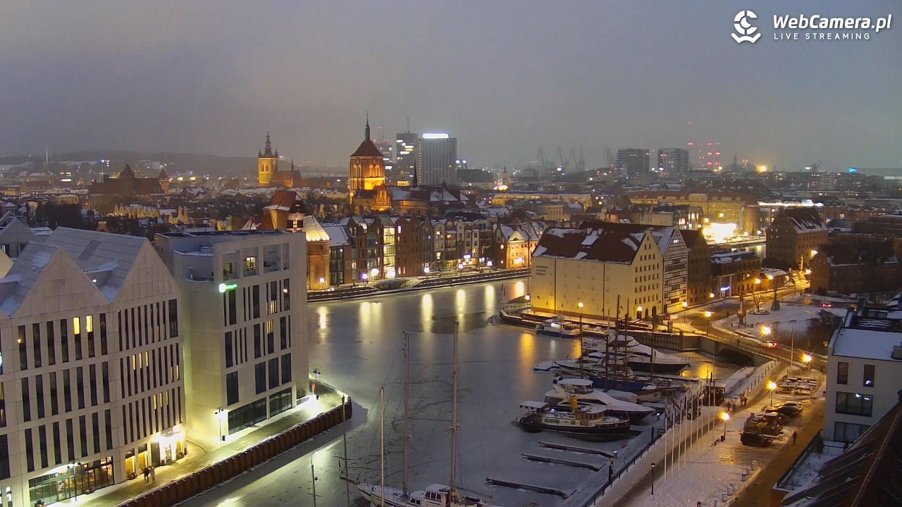 GDAŃSK - widok na Stare Miasto - 26 styczeń 2026, 16:50