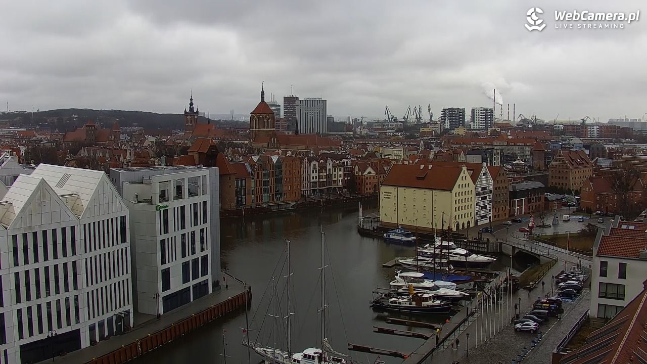 GDAŃSK - widok na Stare Miasto - 16 marzec 2026, 10:42