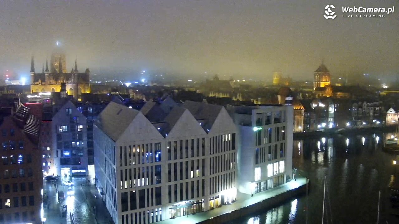 GDAŃSK - widok na Stare Miasto - 13 grudzień 2025, 00:00