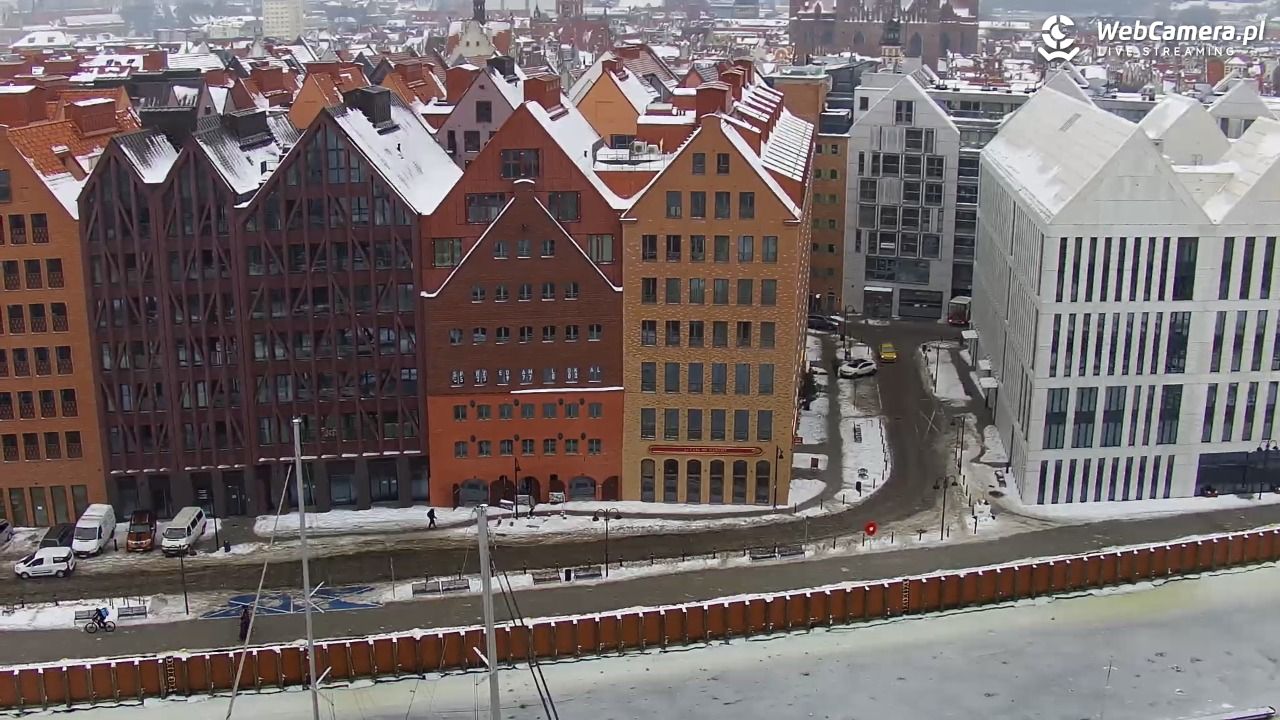 GDAŃSK - widok na Stare Miasto - 26 styczeń 2026, 14:10