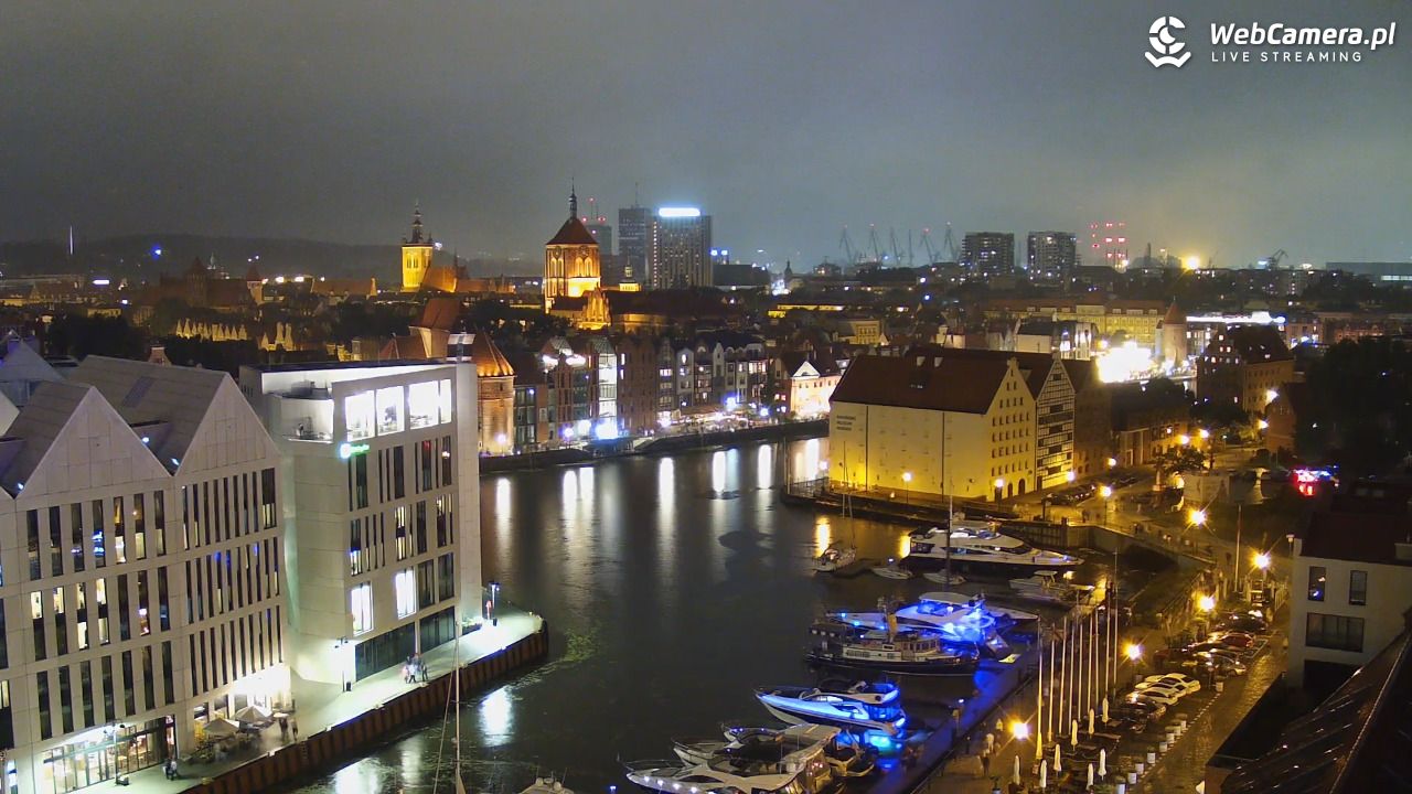 GDAŃSK - widok na Stare Miasto - 01 sierpień 2026, 21:48