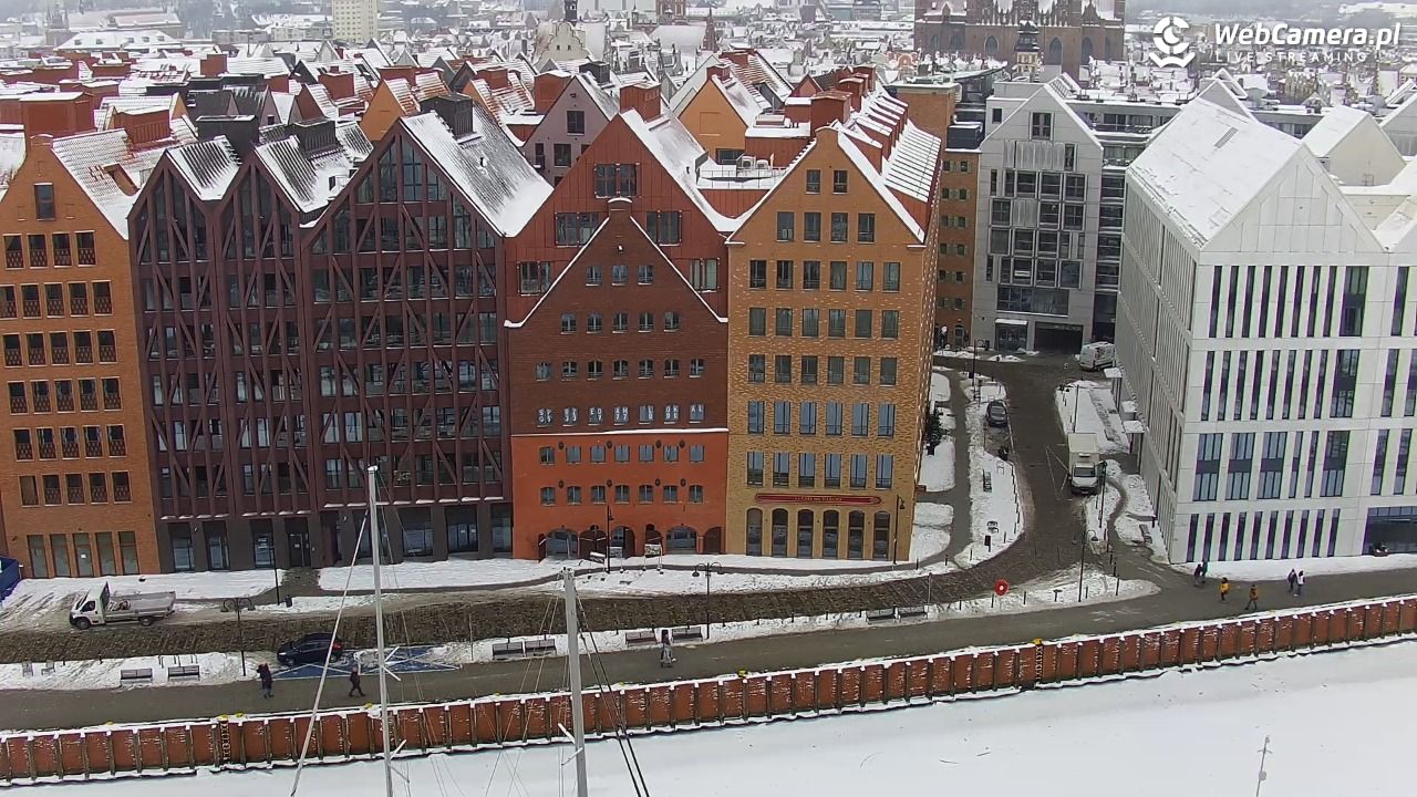 GDAŃSK - widok na Stare Miasto - 09 luty 2026, 11:45